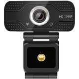 Webcam Usb Con Micrófono, 1080p Hd Clases En Linea 