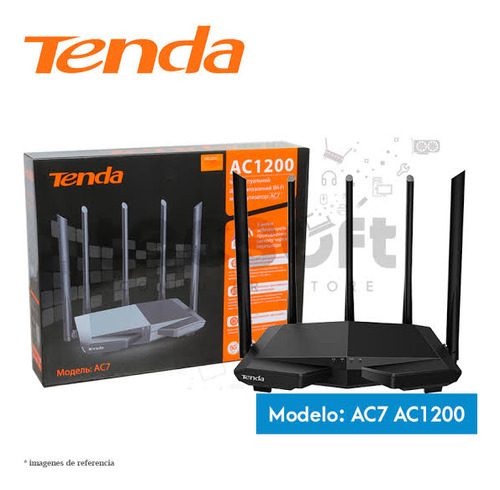 Router Dual Band Tenda Ac7 Ac1200 5 Antenas