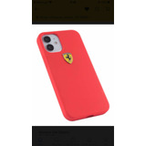 Funda De Silicon iPhone 12 Mini Ferrari
