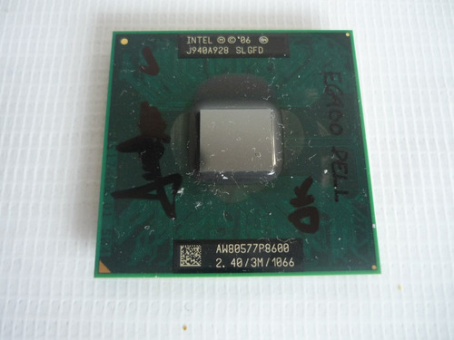 Procesador Intel Core2 Duo P8600 2.40ghz Pga478 Slgfd