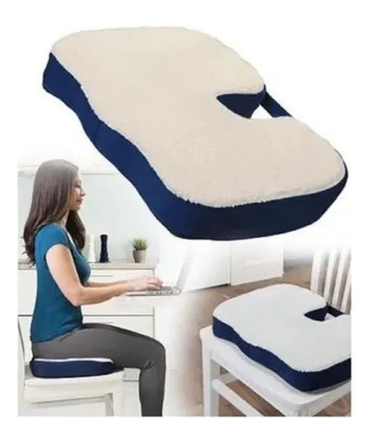 Cojin Asiento Lumbar Ortopédico Coxis Ergonómico Memoria