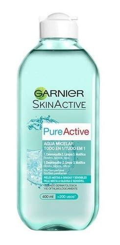 Agua Micelar Garnier Pure Active 400 Ml 