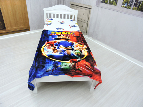 Mini Manta Mario Bros Fleece 1,50x1,25 Cobertor Personagens