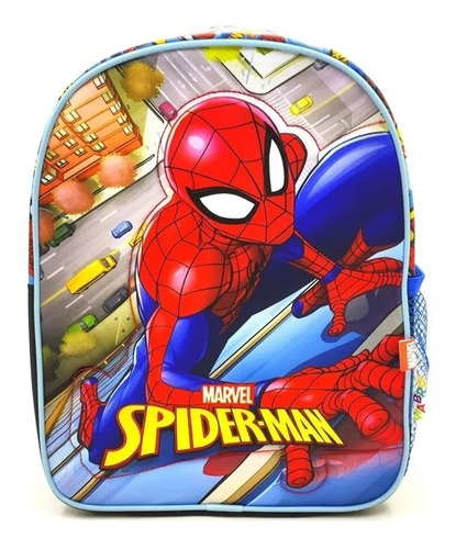 Mochila Espalda Jardin 12 P Spiderman Hombre Araña 2 Wabro 