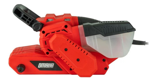 Lijadora De Banda Omaha 900w 76x155mm Con Colector 220v Color Rojo/negro Frecuencia 50 Hz