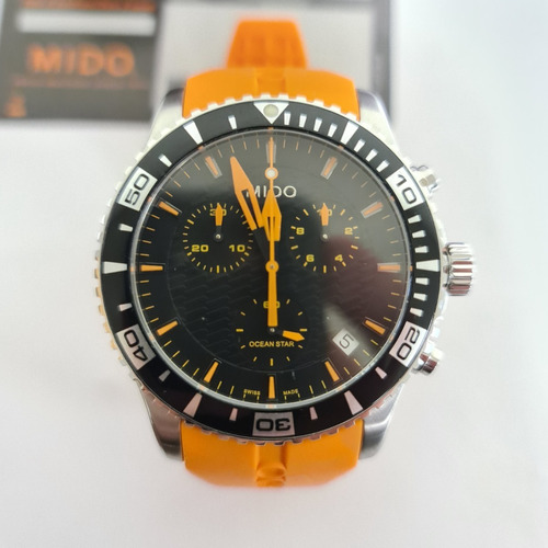 Reloj Mido Ocean Star Cronógrafo Cuarzo Suizo Sin Caja