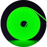 Mangueira Fita Led Neon Verde 5 Metros Alto Brilho + Fonte Tensão De Operação 12v 110v/220v