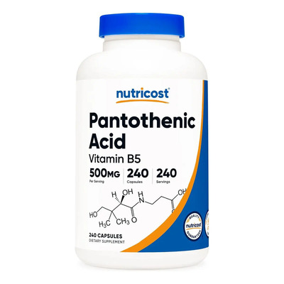 Suplemento en cápsula Nutricost Suplemento Ácido pantoténico de 240 un | Envío gratis