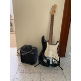 Guitarra Eléctrica Squier Strat Con Amplificador