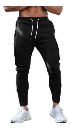 Pantalón Deportivo Para Hombre Con Múltiples Bolsillos Slim