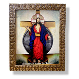 Quadro Santa Chagas Jesus Decorativo Parede Resinado 25x30