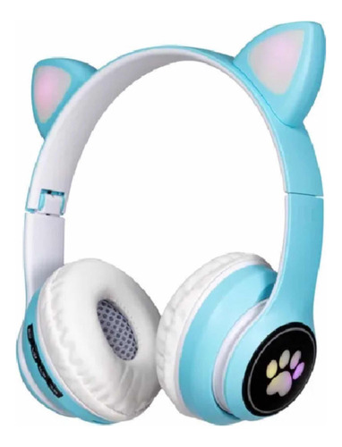 Fone De Ouvido Gatinho Bluetooth Led Menina /  Menino Promo