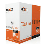 Bobina De Cable Red Cat5 Certificado Nexxt Ab355nxt31 Gris