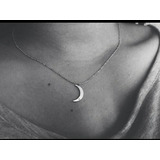 Collar De Plata Luna 100% Plata 0.925 Silver Moon Necklace 