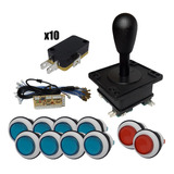 Kit Arcade Usb 1 Player Bb Azul