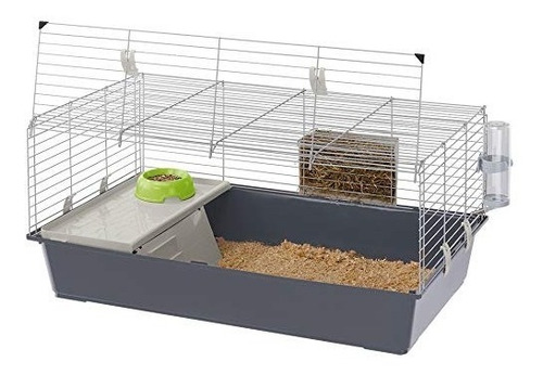 Ferplast Rabbit 100 Conejo Hábitat Cage, Sistema De Cierre D