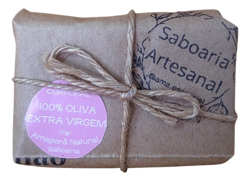 Sabonete Natural Corporal - Amaporã Natural 70gr - Oliva