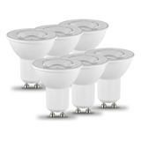 Lampara Led Gu10 7w Pack X6 Dicro Fria Calida Dimerizable Color De La Luz Blanco Cálido