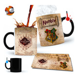 Taza Mágica Harry Potter Mapa Merodeador Personalizada Gryff