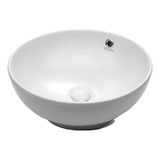 Bacha Apoyo Piazza A013 Redonda 42cm Diámetro Porcelana Acabado Esmaltado Color Blanco