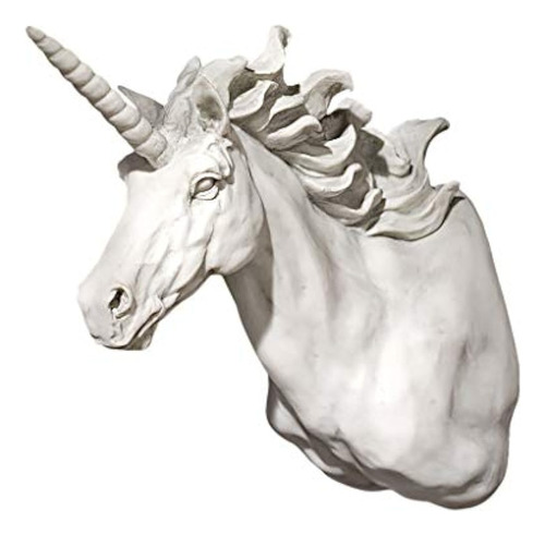 Diseño Toscano Alicorn Unicornio Trofeo Escultura De Pared P