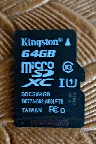 Memoria Micro Sd Kingston - Sdcs 64gb Clase 10