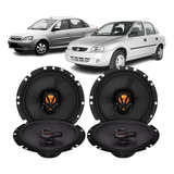 Kit 4 Falantes Jbl 6 Pol 200w P/ Corsa Sedan 2002 Até 2010