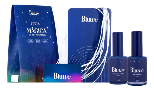 Kit Bluwe Primer Acido + Adesivador + Kit Fibra Magica