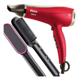 Secador De Cabelo Philco 2100w Ion Escova Magica Eletrica