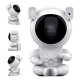 Proyector Astronauta Galaxy Flat Lampara 360° Luz Noche 5w Color De La Estructura Blanco