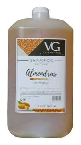 Shampoo De Almendras Uso Esteticas,salones Belleza 4l