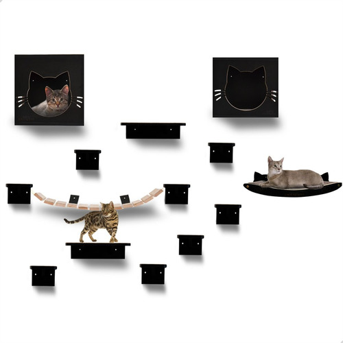 Playground Casa Suspensa Para Gatos Mdf Premium Resistente