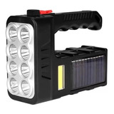 Linterna Led Solar Y Usb Recargable Multifuncional