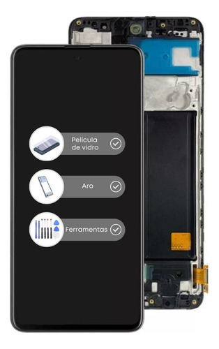 Frontal Tela Display Touch P/ A51 A515 Aro + Película + Kit