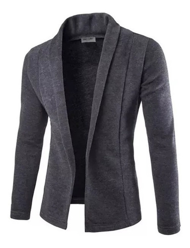 Casaco Casual De Roupas Masculinas Simples Cardigan Slim Fit