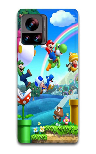 Funda Mario Bros 5 Para Motorola Todos 