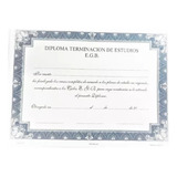 Diplomas Impresos Egresados Primario Egb X 10