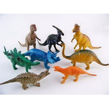 Kit 8 Peças Dinossauros De Borracha Miniatura - Jurrasic Wor