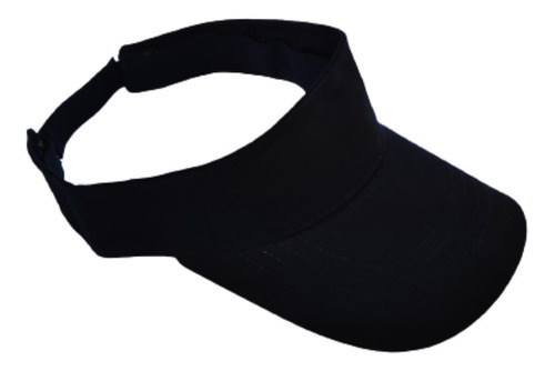 Visera Deportiva Negra Running, Tenis, Ciclismo, Golf