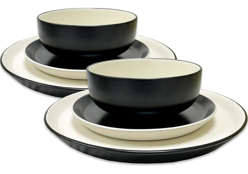 Set De Vajilla Para 2 Personas Ceramica Plato Imperfecciones