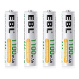 Pack 4 Pilas Recargables Triple Aaa Ni-mh 1100mah Ebl