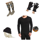 Equipo Termico Hombre Calza+camiseta+gorro+medias+guantes