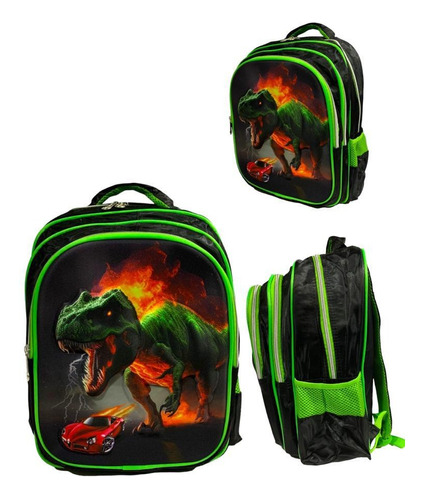 Mochila Dinosaurio T Rex Calidad Relieve Premium