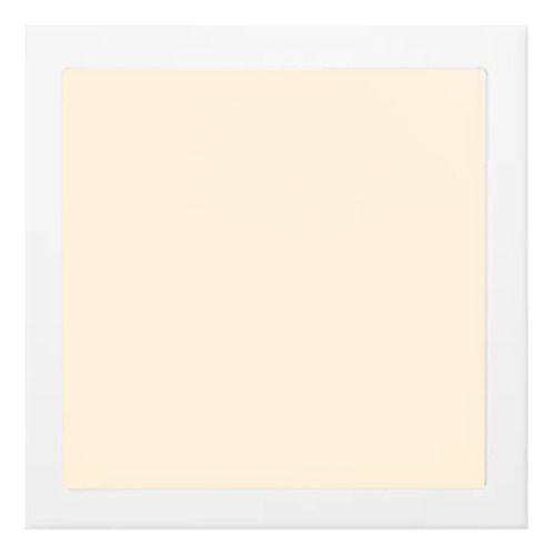 Painel Plafon Led 25w Embutir Quadrado Branco Quente 3500k