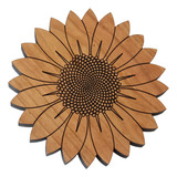 Sunflower Trivet - Hand Craftedpulgadathe Usa From Solid Che