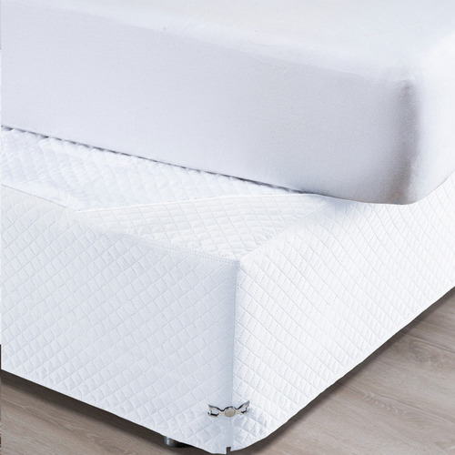 Saia Para Cama Box Solteiro Matelada (ideal Para Cama Baú)