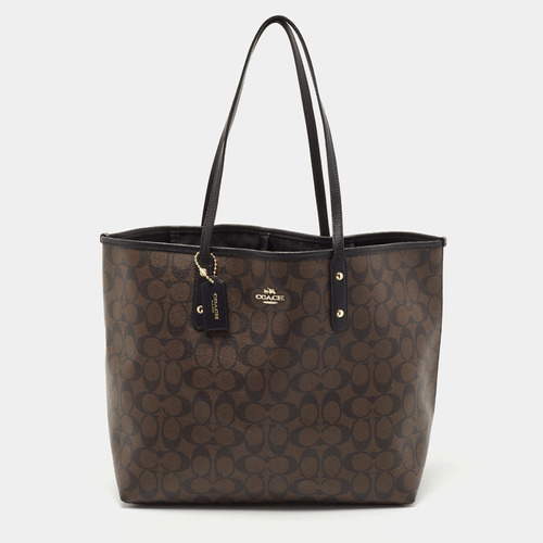 Bolsa Coach Dama City Tote Dark Brown