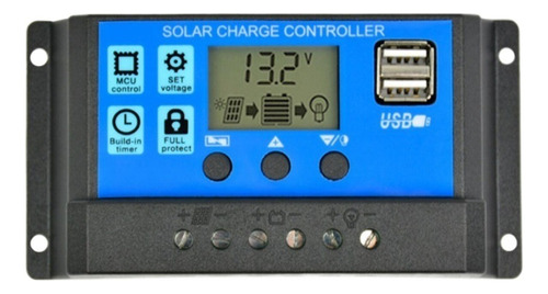 Painel Solar 50w Completo Com Controlador 10a Usb 4 In1