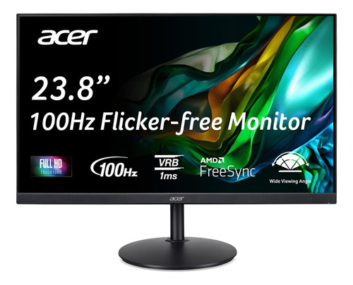 Acer Cb242y Ebir 23.8 Fhd 1920 X 1080 Monitor De Oficina En 