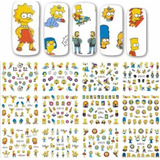 Pegatinas Para Uñas Con Diseño De Los Simpsons